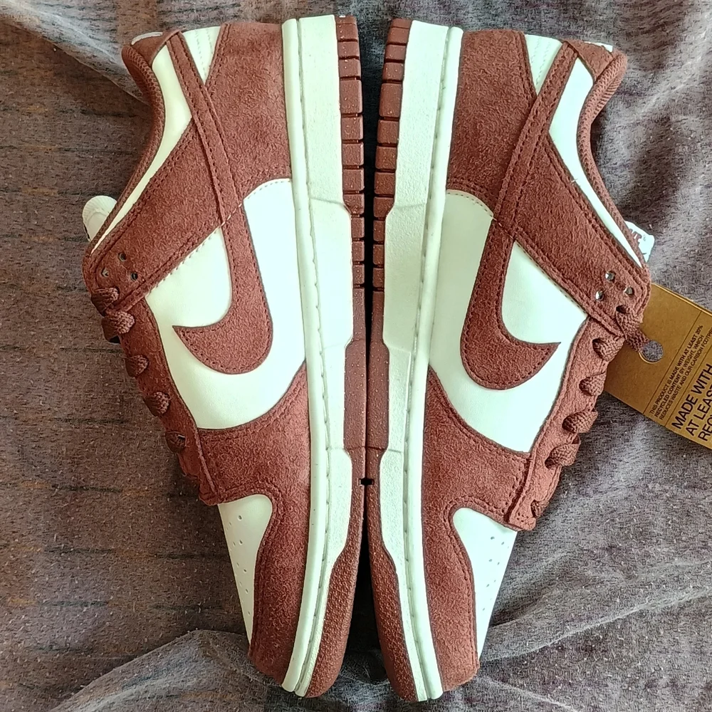 Nike air dunk low brown white women's size 8 - Picture 4 of 7